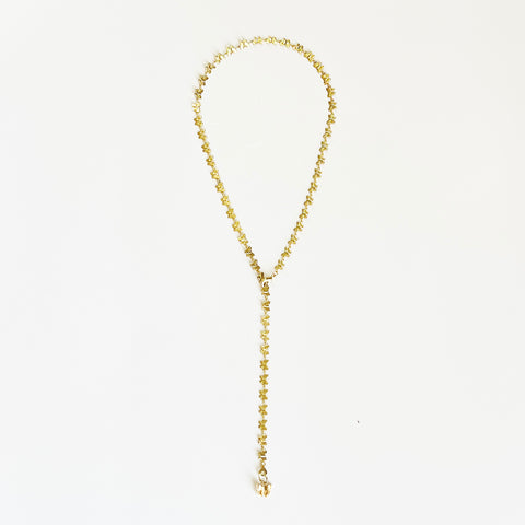 14K Gold-Plated Butterfly Lariat Necklace