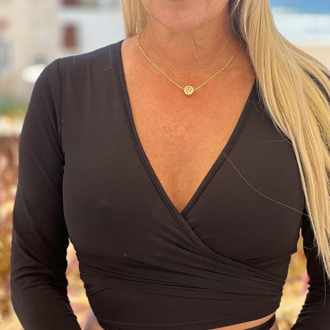 Jennifer Croll Exclusive 14K Gold Plated "Tree of Life" Necklace which can be layered many different ways for maximum versatility and style.