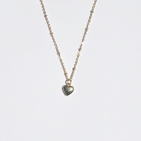 14K Gold-Plated Heart Drop Necklace