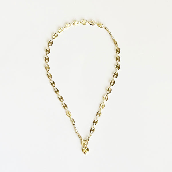 Jennifer Croll Exclusive 14K Gold Plated "Oval Link Choker" which can be worn many different ways for maximum versatility and style.